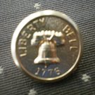Liberty Bell 1776 Metal Button Self Shank Gold 6/8in Lot 2