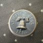 Liberty Bell 1776 Metal Button Self Shank Brass Black 7/8in Lot 2