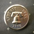 Liberty Bell 1776 Metal Button Self Shank Gold 7/8in Lot 2