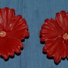 Illuminations Candles Hibiscus Flower Red Floater Lot 2 Floating