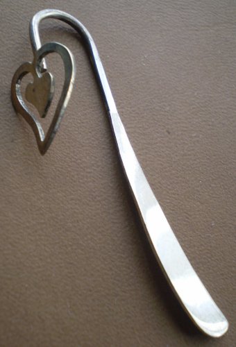 Sterling Silver Heart Bookmark 925 Mexico Vintage