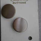 La Mode Buttons Gold Metal 2/card Vintage 3/4in 165