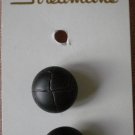 Streamline Buttons Faux Leather 5/8in Brown Lot 2 K 1569