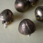 Gold Metal Cone Buttons Lot 7 Vintage 12mm Mushroom