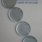 Jewel Tone Buttons Light Blue 4/card 2cm Vintage Plastic