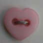 La Mode Buttons Heart Pink 3/card Vintage 9mm 41793