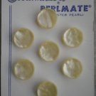 Costumakers Perlmate Buttons 7/card Vintage Self-Shank Plastic
