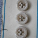 BGE Originales Buttons Tan Marbleized 4/card Vintage