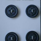 Le Chic Buttons Black 4/card 452 Japan Vintage 5/8in