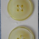 BGE Originales Buttons Yellow Plastic 2/card 1 1/8in