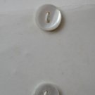 Real Mother of Pearl Buttons 1/2in 2/card JHB Vintage White