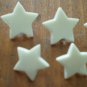 White Star Buttons Plastic Lot 11 Vintage Children Sewing Crafts 15mm 13mm