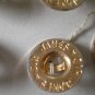 Gold Metal Buttons Lot 8 Sir James Self Shank 9/16in