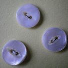 Shell Buttons Lot 3 Mother of Pearl 7/16in Cat's Eye