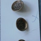 Le Chic Buttons Brass Metal 4/card 1.5cm Burg Co Tyr