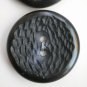 Schwanda Buttons 3/card Black 2-hole Rough Carved Plastic