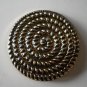 Le Chic Buttons Gold Metal Swirl Spiral 3/card Vintage 329