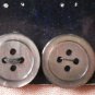 Shell Buttons Lot 5 Abalone 4-hole Vintage 5/8in Grey