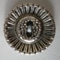 Silvertone Metal Sunflower Button Lot 4 Vintage 3/4in Flower