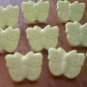 Yellow Butterfly Buttons Plastic Lot 11 Vintage Children Sewing Crafts 13mm