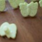 Yellow Butterfly Buttons Plastic Lot 11 Vintage Children Sewing Crafts 13mm