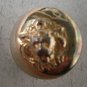 Gold Metal Lion Head Buttons Lot 3 Self Shank Vintage