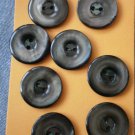 Abalone Shell Buttons Lot 8 2-hole 15/16in Vintage Gray