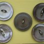 Abalone Cat-eye Buttons Shell Lot 5 2-hole Vintage