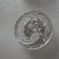 BGE Originales Buttons Clear Silver Swirl 4 on card Vintage