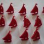 Red Sailboat Buttons Plastic Boats Lot 12 Vintage Children Sewing Crafts 12x15mm