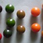 Lot 13 Round Ball Plastic Buttons Vintage 11mm