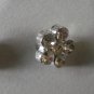 Rhinestone Buttons Lot 7 Variety Vintage Flower Dome