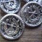 Vintage Metal Silver-Tone Shoe Horse Button Lot shoehorse