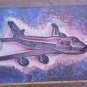Rubber Stamp Airplane Mounted Wood 5x3.5 Plane Jet