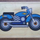 Rubber Stamp Motorcycle Motorbike Mounted Wood 5x3.5 Engine