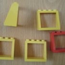 Lego Vintage Windows Back Vehicle Lot 5 Slanted