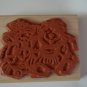 Imagine That Rubber Stamp Teddy Bears K-064 Wood Mounted