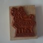 Reindeer Imagine That Rubber Stamp J-513 Wood Mounted Christmas
