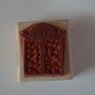 Gift Present Rubber Stamp Imagine That Wood Mounted