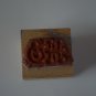 HO Rubber Stamp Imaginations Santa Greeting Ho Ho Ho Wood Mounted