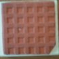 Waffle Plaid Weave Rubber Stamp Rubber Stampede A819E Wood Mounted Checkers