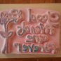 Good Friends Are Forever Rubber Stamp 4201 Inkadinkado Wood Mount Flowers