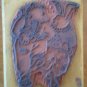 Bunny Bear Rubber Stamp All Night Media Wood Mounted Mary Engelbreit Hare Rabbit