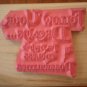 Follow Your Dreams Rubber Stamp Hampton Art Stamps Wood Mounted 1997 1269