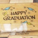 1990 Hero Arts Rubber Stamp Happy Graduation Craft Scrapbook