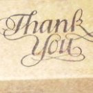 Rubber Stamp Thank You PSX C-732 Vintage Wood Mounted