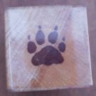 Rubber Stamp Pawprint 123A All Night Media Mounted 1982 Paw Print