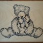 Rubber Stamp Teddy Bear TRL Design Q239 Wood Mounted Unused