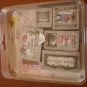 Mary Engelbreit Rubber Stamp Set Foam Sentiments 2030R 1994 ME Ink 5pc