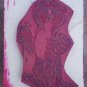 Rubber Stamp Suzy Zoo Beach Tiger A138E Mounted Rubber Stampede